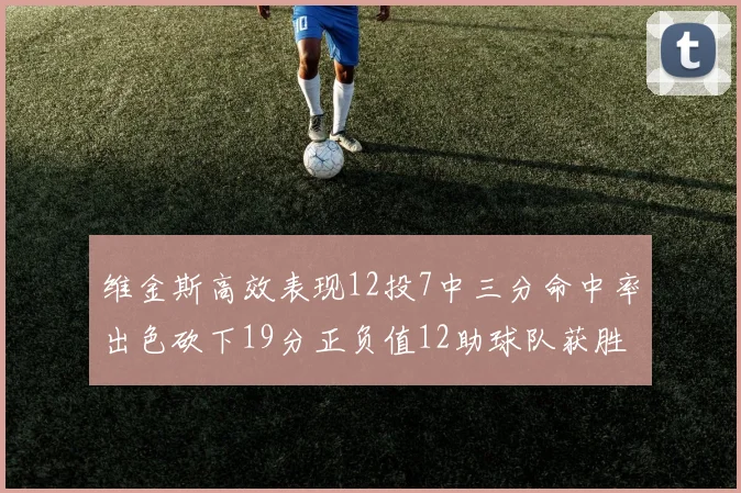 维金斯高效表现12投7中三分命中率出色砍下19分正负值12助球队获胜